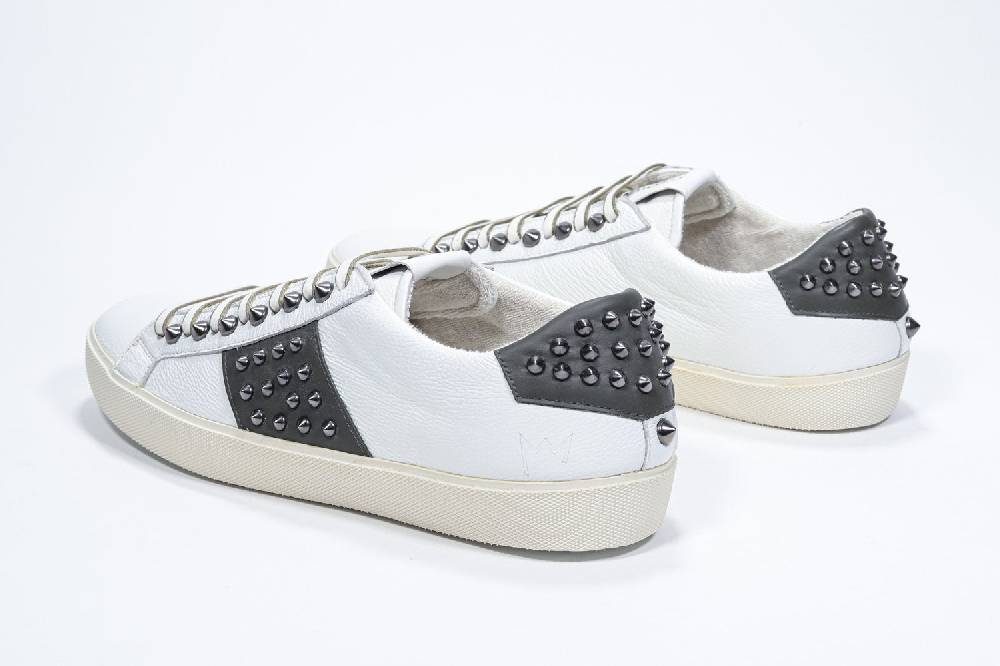 Leather Crown STUDLIGHT | Bianco e verde - BASSE - Uomo Saldi
