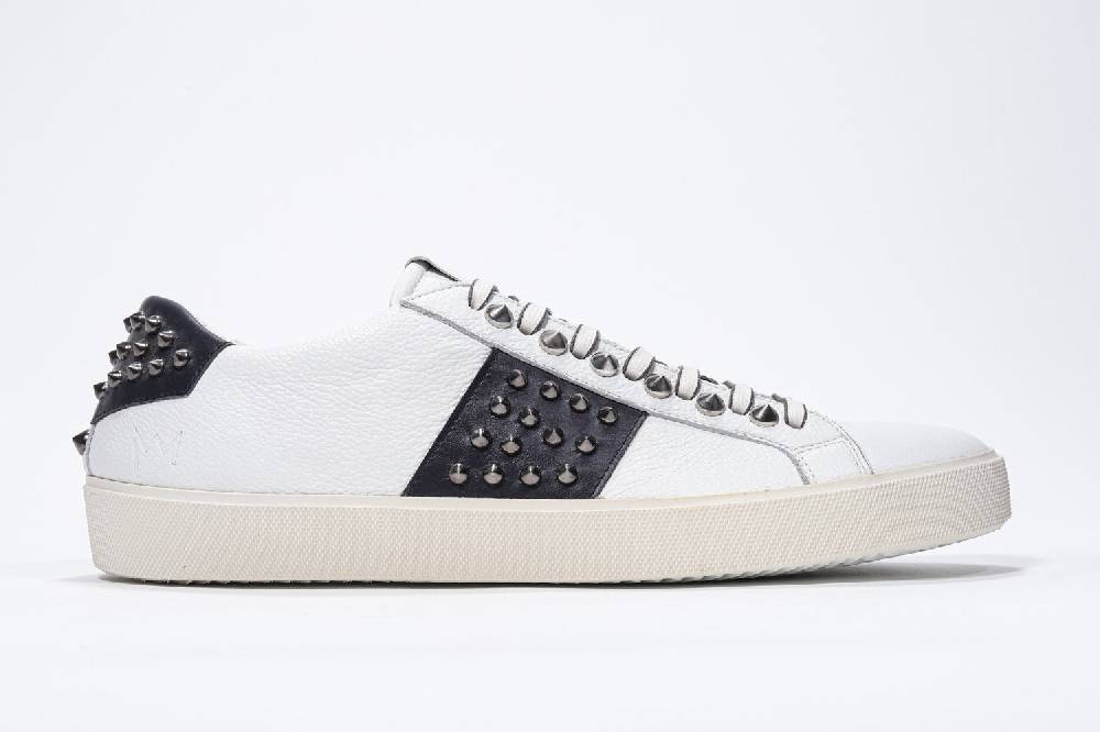 Leather Crown STUDLIGHT | Bianco e Marina - BASSE - Uomo Offerte