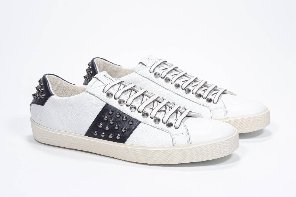 Leather Crown STUDLIGHT | Bianco e Marina - BASSE - Uomo Offerte