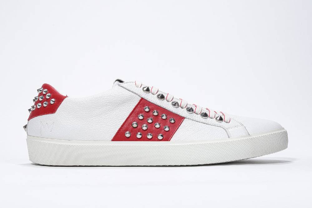 Leather Crown STUDLIGHT | Rosso e bianco - BASSE - Uomo Hotsell