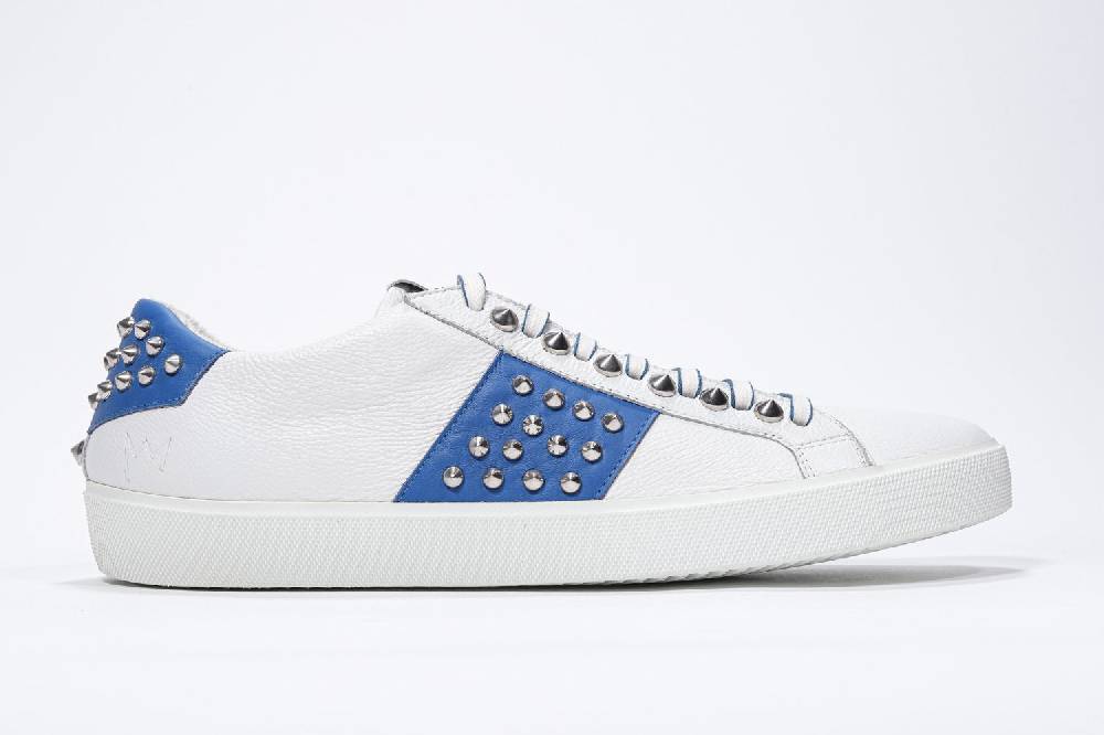 Leather Crown STUDLIGHT | Bianco e blu - BASSE - Uomo Vendita Calda