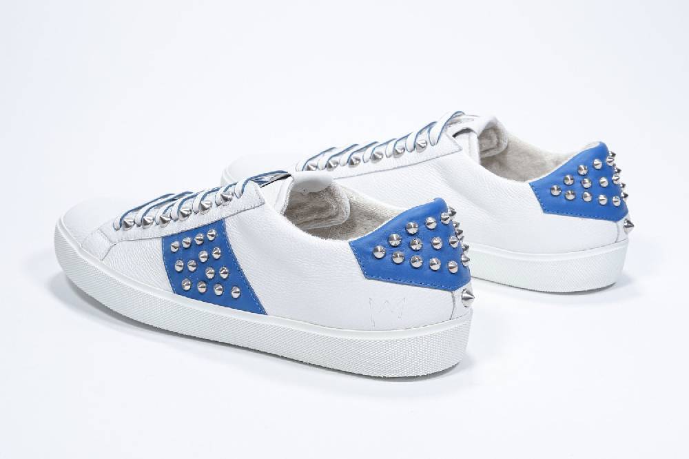 Leather Crown STUDLIGHT | Bianco e blu - BASSE - Uomo Vendita Calda
