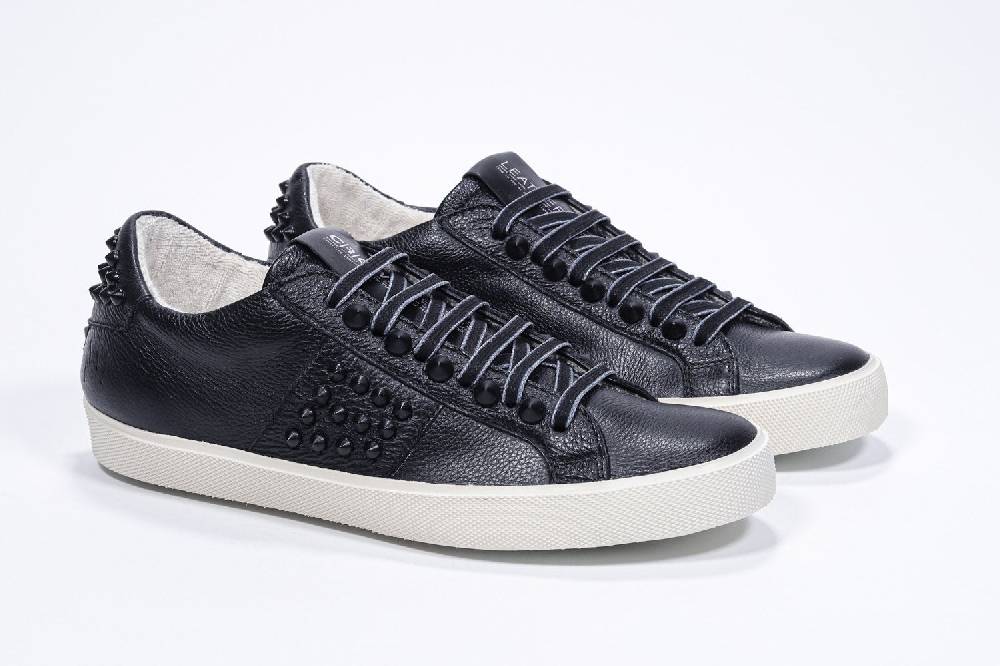 Leather Crown STUDLIGHT | Tutto nero - BASSE - Uomo Moda