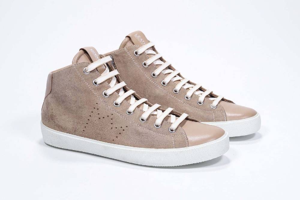 Leather Crown EARTH | Cuoio - Mid Top - Uomo Qualità