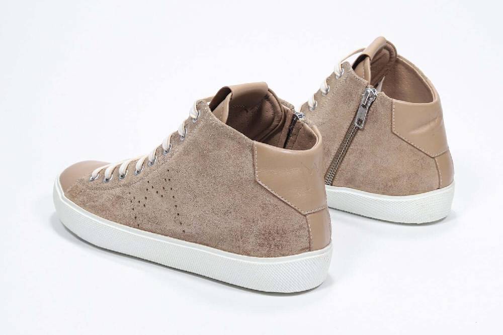 Leather Crown EARTH | Cuoio - Mid Top - Uomo Qualità