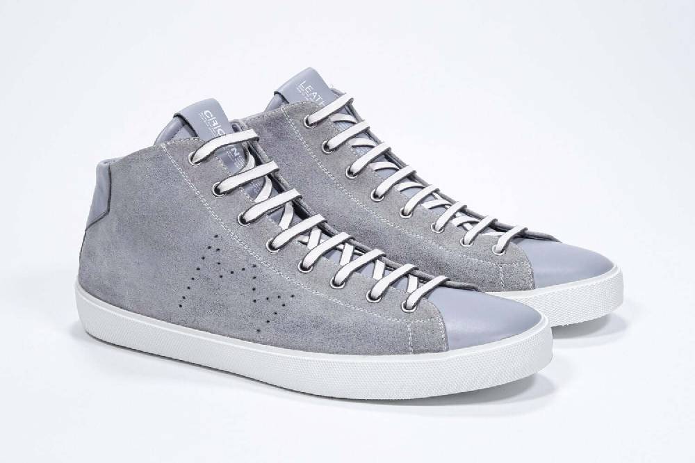 Leather Crown EARTH | Grigio Chiaro - Alte - Uomo Vendita