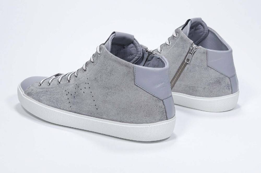 Leather Crown EARTH | Grigio Chiaro - Alte - Uomo Vendita