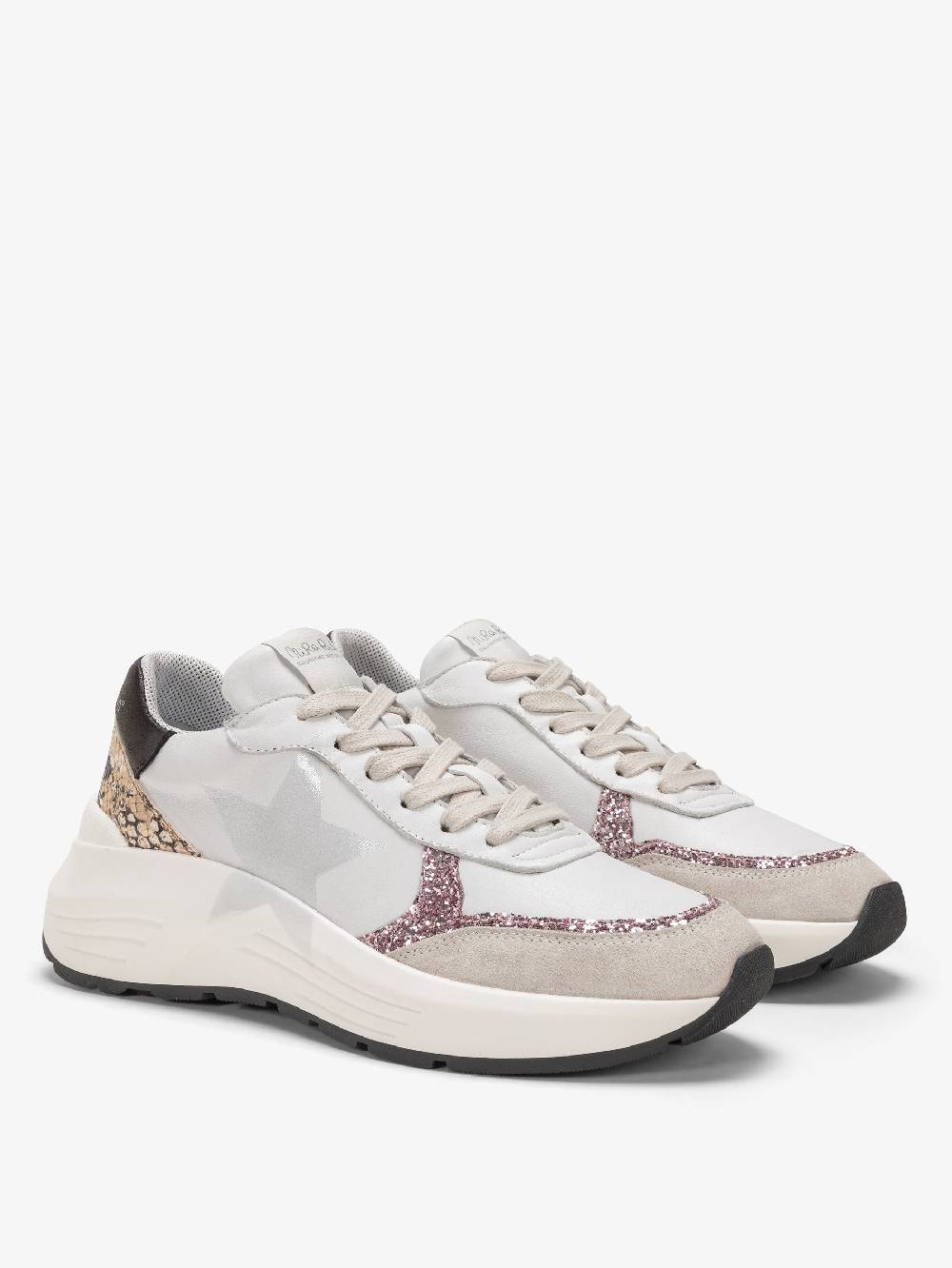 Nira Rubens Chunky Sneakers Stinger Python Rose - Stella Fino Al -60%