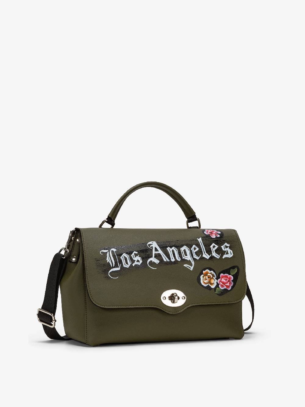 Nira Rubens EASY SATCHEL - MILITARY LOS ANGELES FLOWERS Online