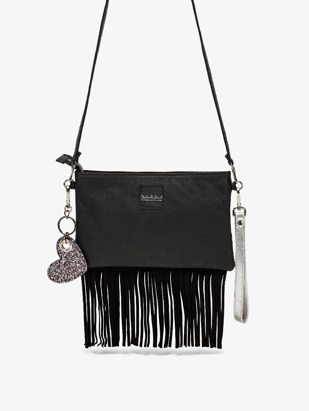 Nira Rubens Minibag Frange - Zebrina Silver In Saldo