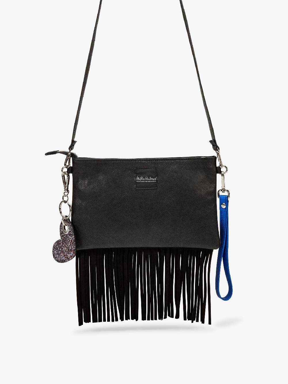 Nira Rubens Minibag Frange - Giaguarino Electric Blue Nuova