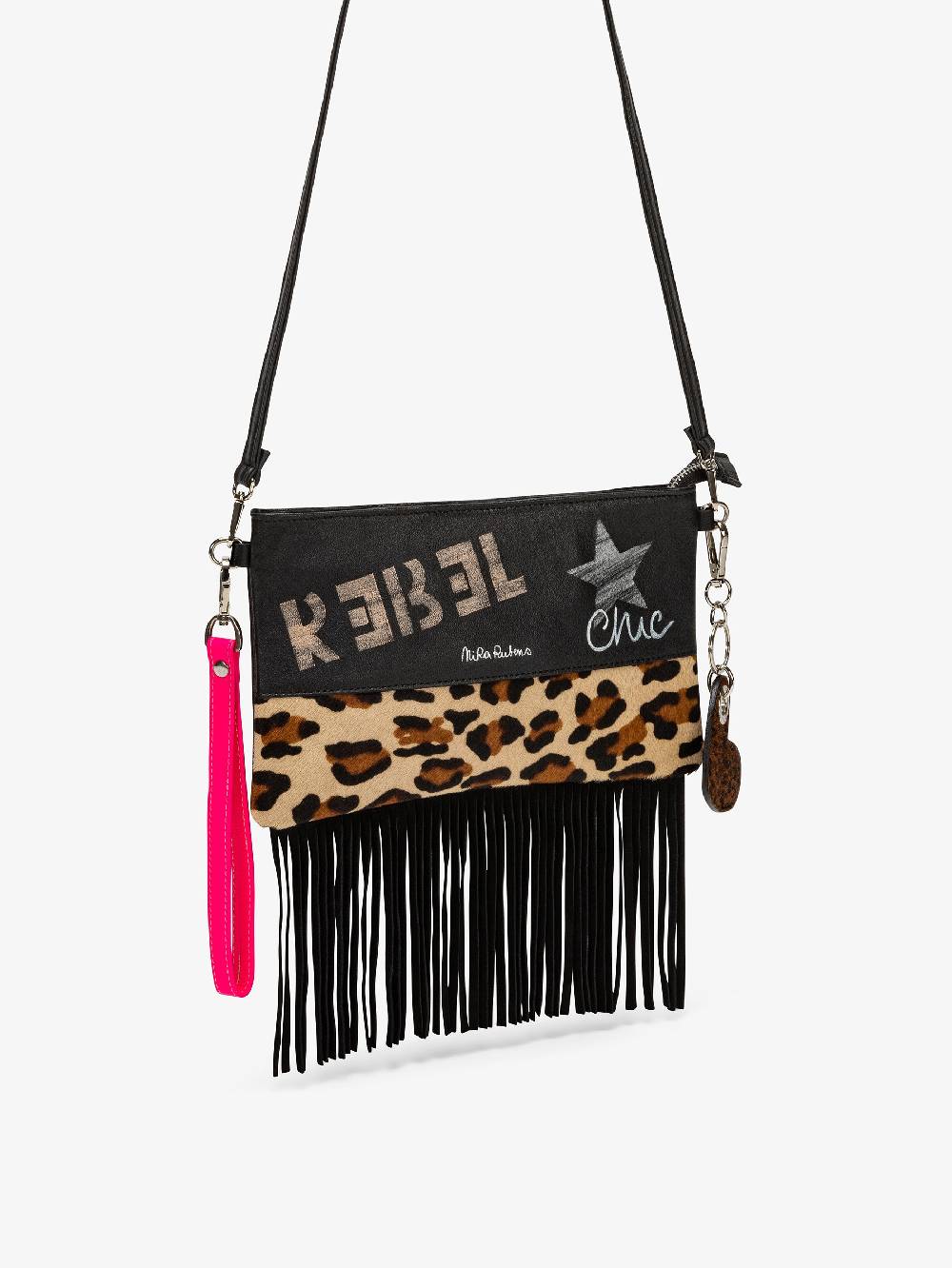 Nira Rubens Minibag Frange - Africa Pink Moda