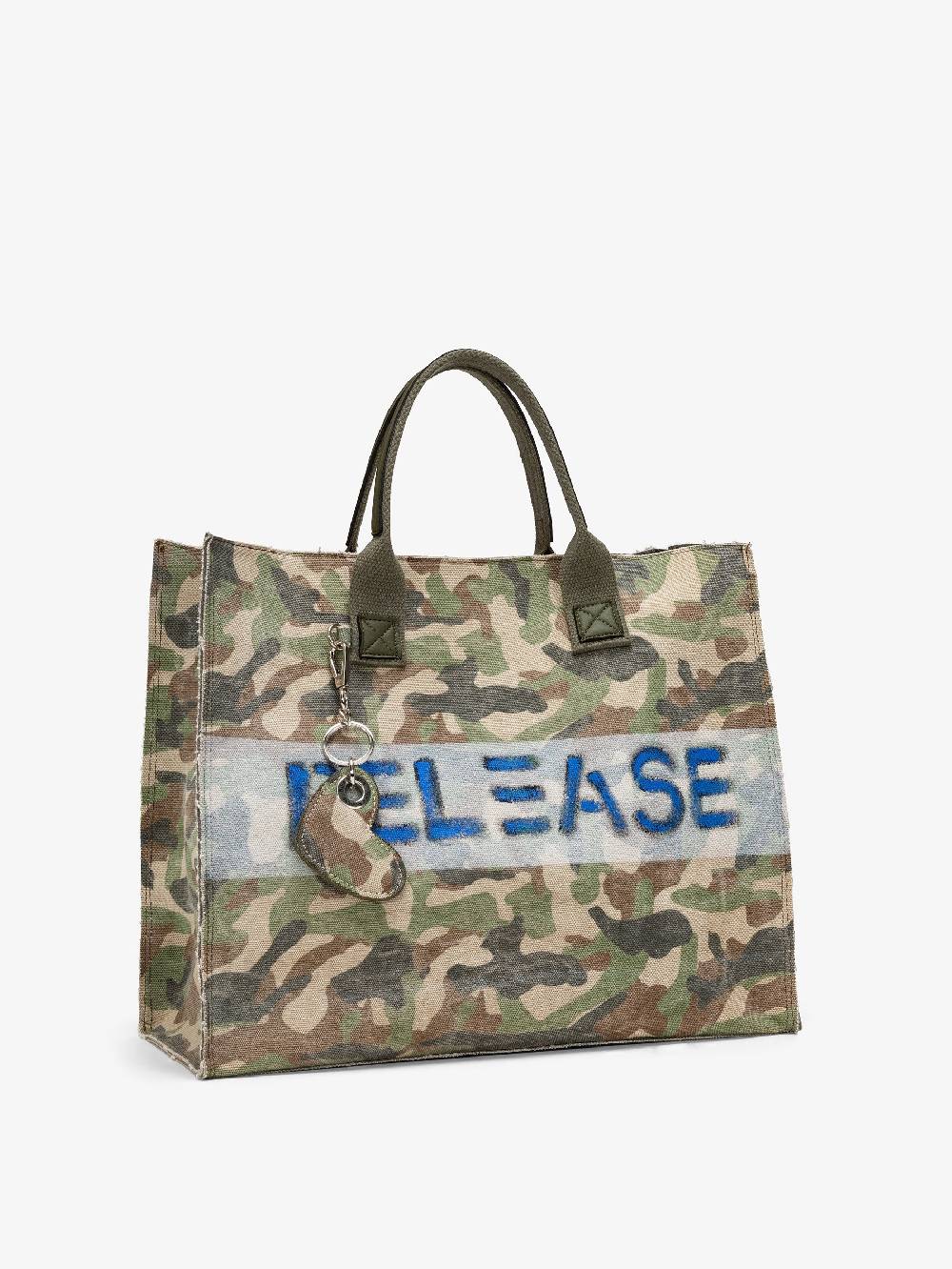 Nira Rubens EASY TOTE - MILITARY STONE RELEASE Nuovo