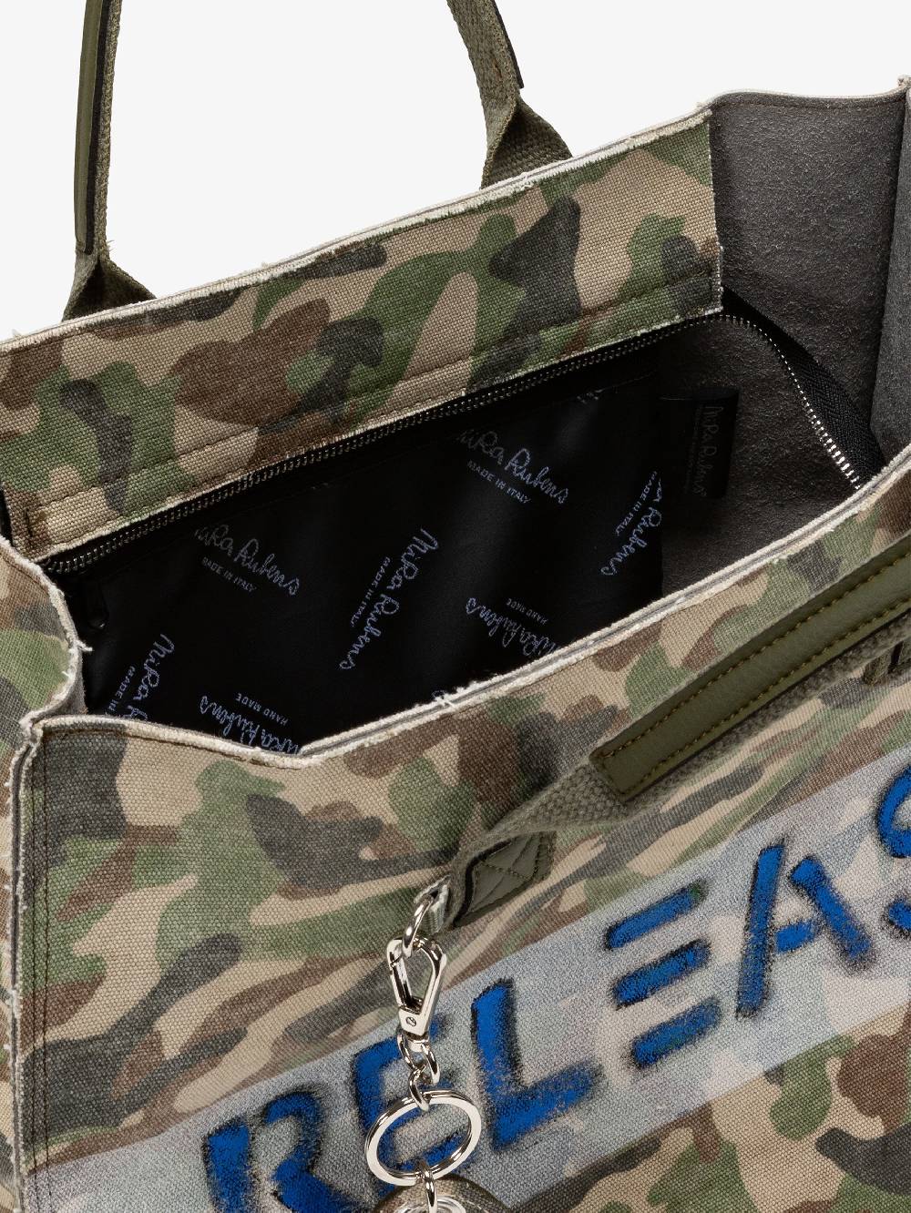Nira Rubens EASY TOTE - MILITARY STONE RELEASE Nuovo