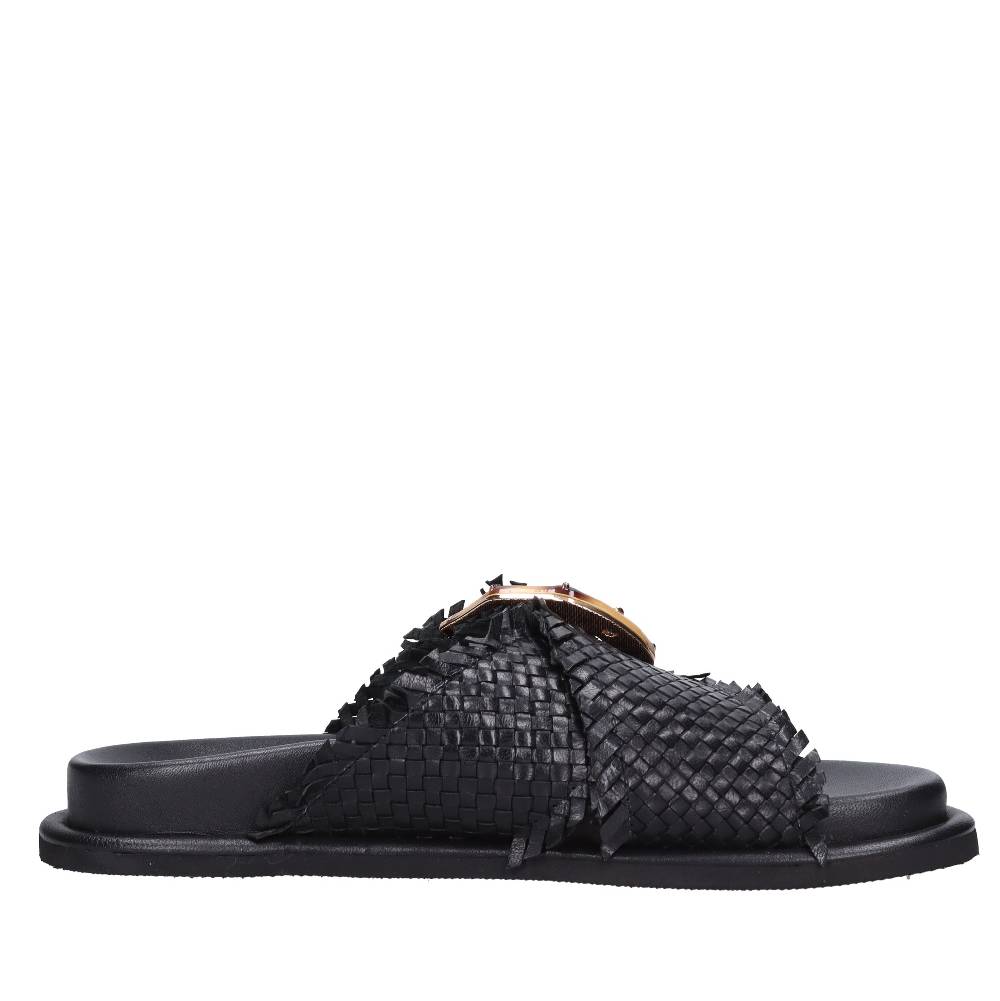 EMANUELLE VEE Mules in pelle Presa
