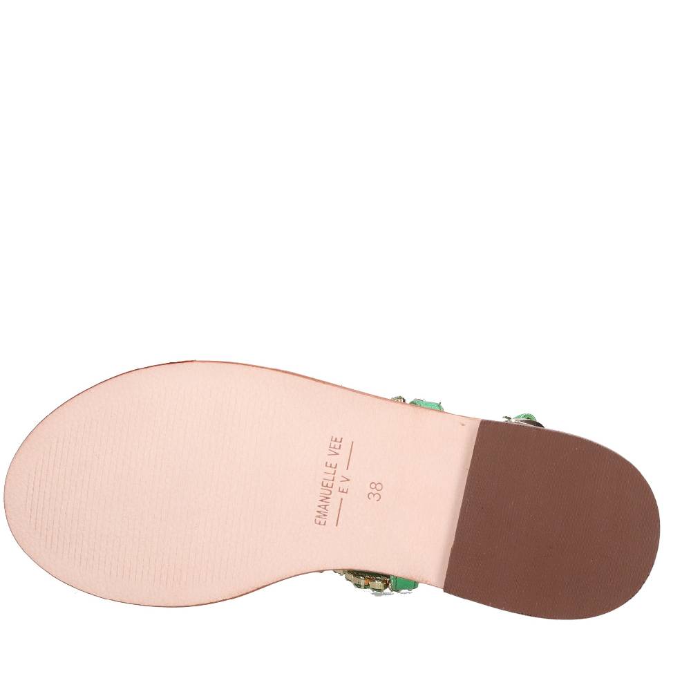 EMANUELLE VEE Sandali infradito in pelle Offerta