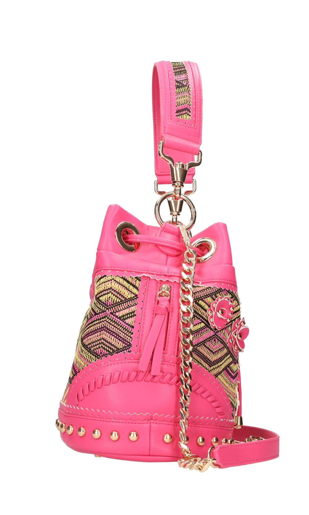 LA CARRIE Borsa in rafia ed ecopelle Vendita