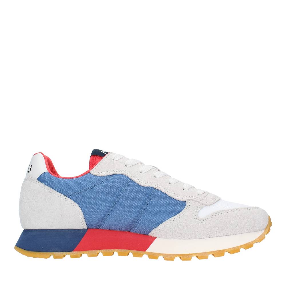SUN68 Sneakers in pelle camoscio e tessuto Vendita