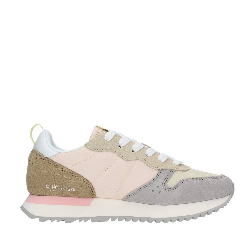 SUN68 Sneakers in pelle camoscio e tessuto Online
