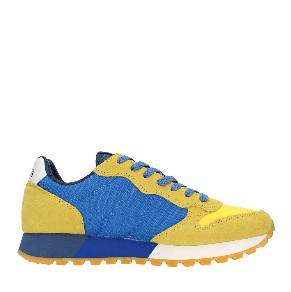SUN68 Sneakers in pelle camoscio e tessuto In Vendita