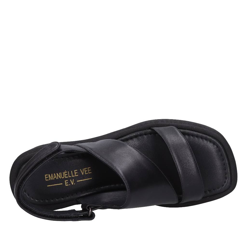 EMANUELLE VEE Sandali zeppa pelle Offerte