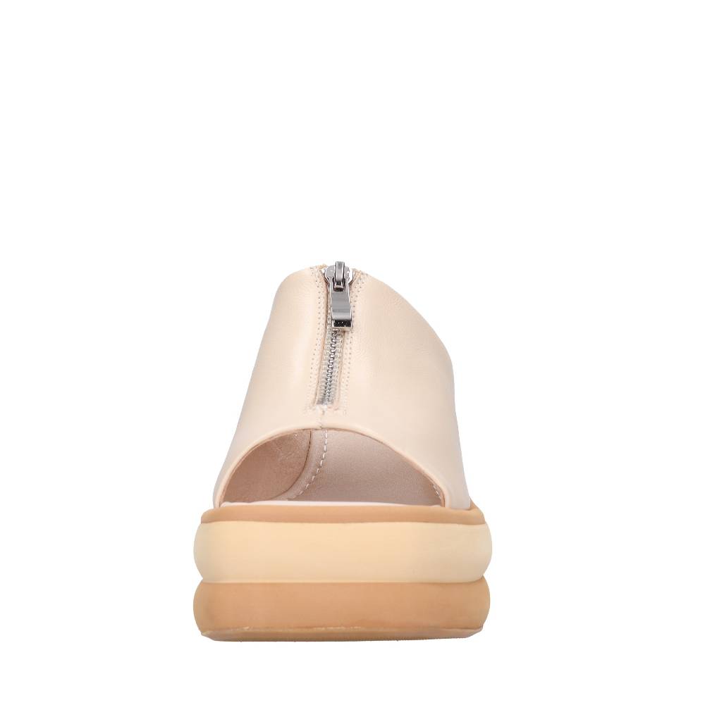 EMANUELLE VEE Mules Zeppa in pelle Vendita Calda