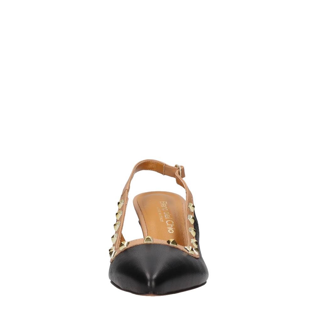 ELENA DEL CHIO Décolleté slingback in pelle Saldi
