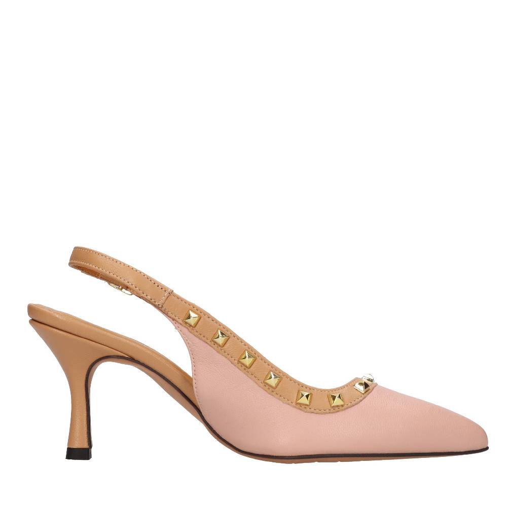 ELENA DEL CHIO Décolleté slingback in pelle Offerte