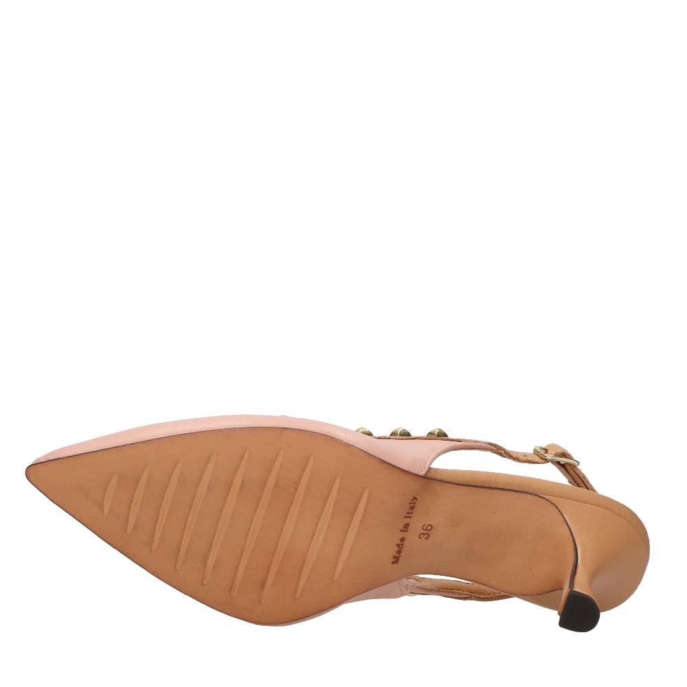 ELENA DEL CHIO Décolleté slingback in pelle Offerte
