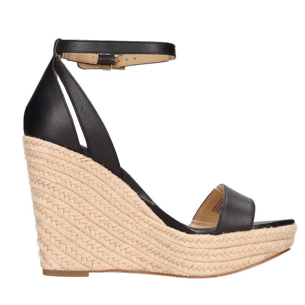 MICHAEL KORS Sandali con zeppa in pelle Negozio