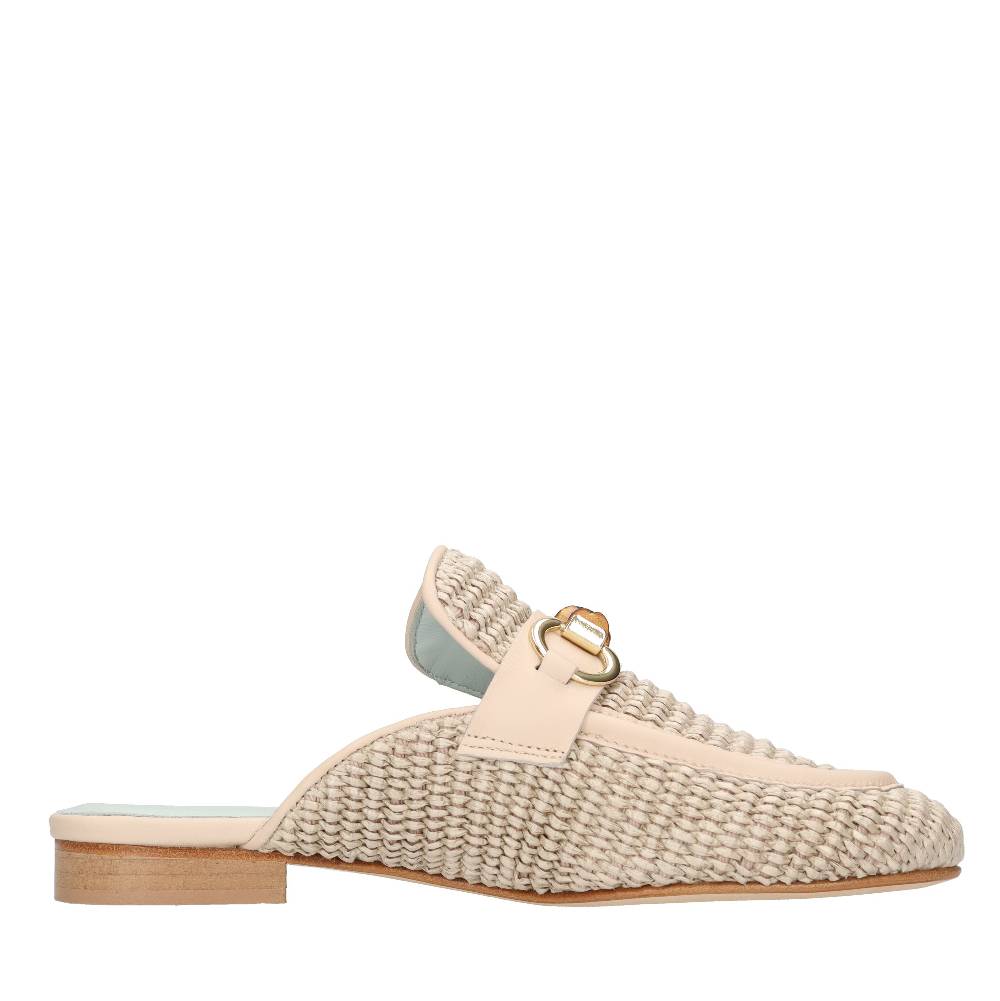 POESIE VENEZIANE Mules in rafia Pezzi Unici
