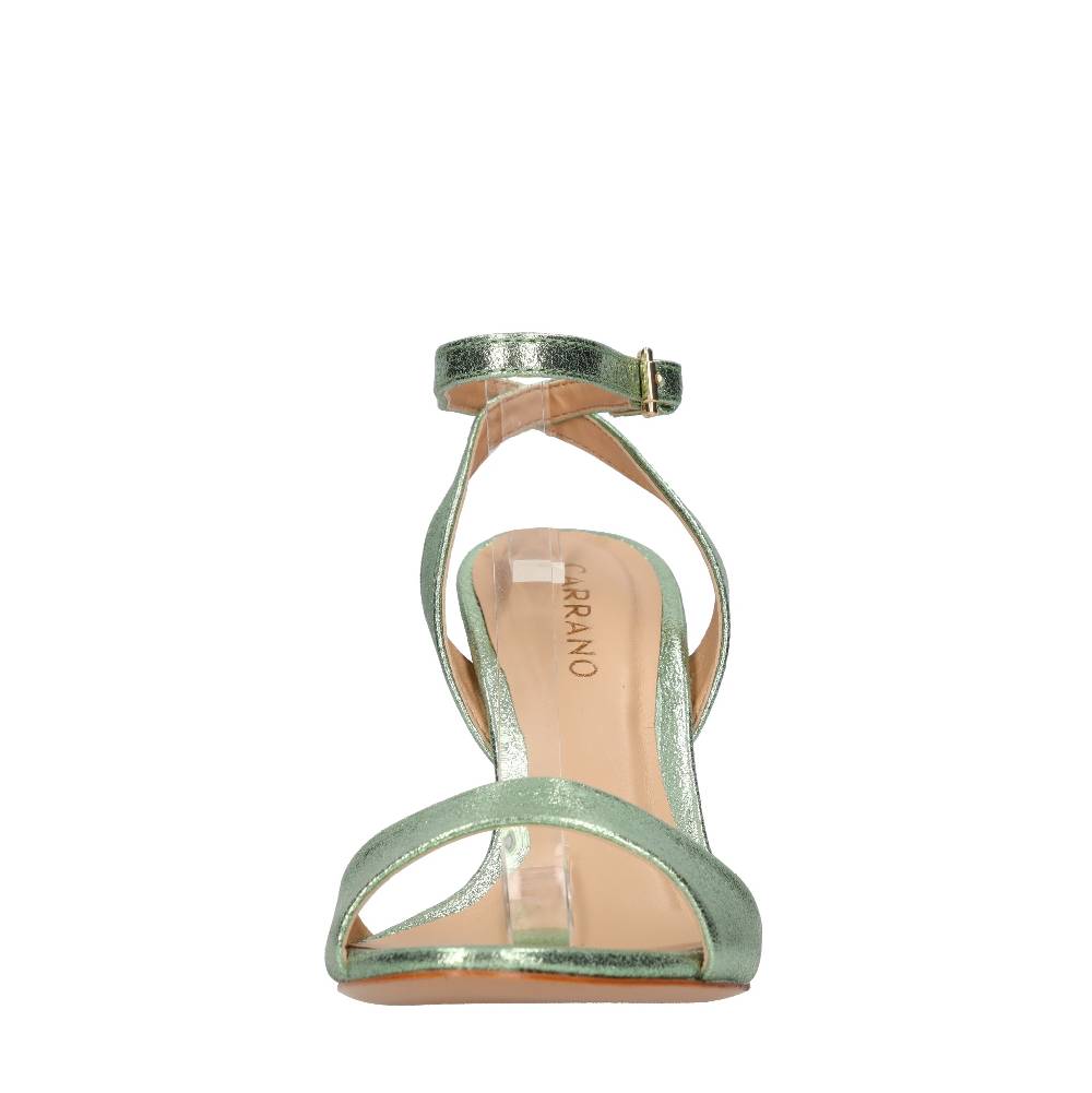 CARRANO Sandali in pelle laminata Saldi Di Fabbrica