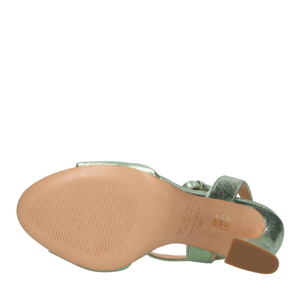 CARRANO Sandali in pelle laminata Saldi Di Fabbrica