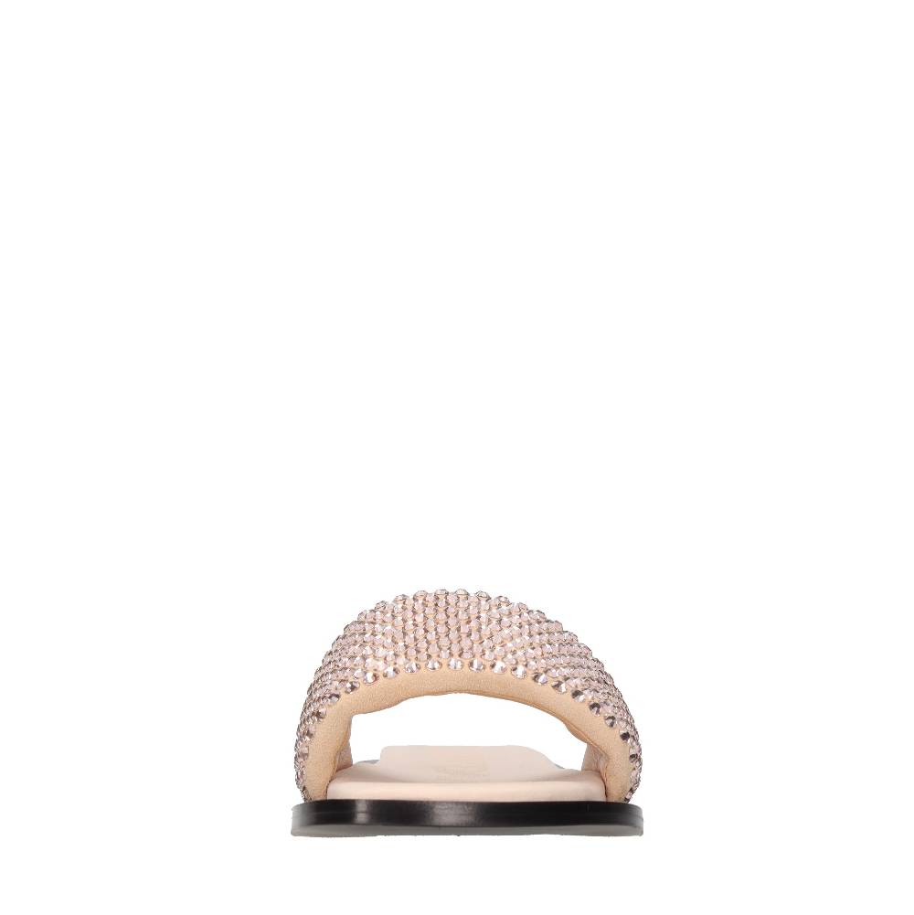 EDDY DANIELE Mules in camoscio e strass In Linea