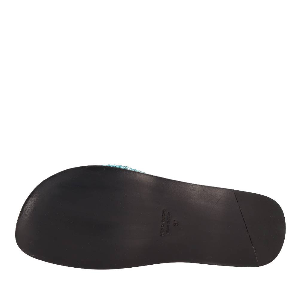 EDDY DANIELE Mules in camoscio e strass Vendita