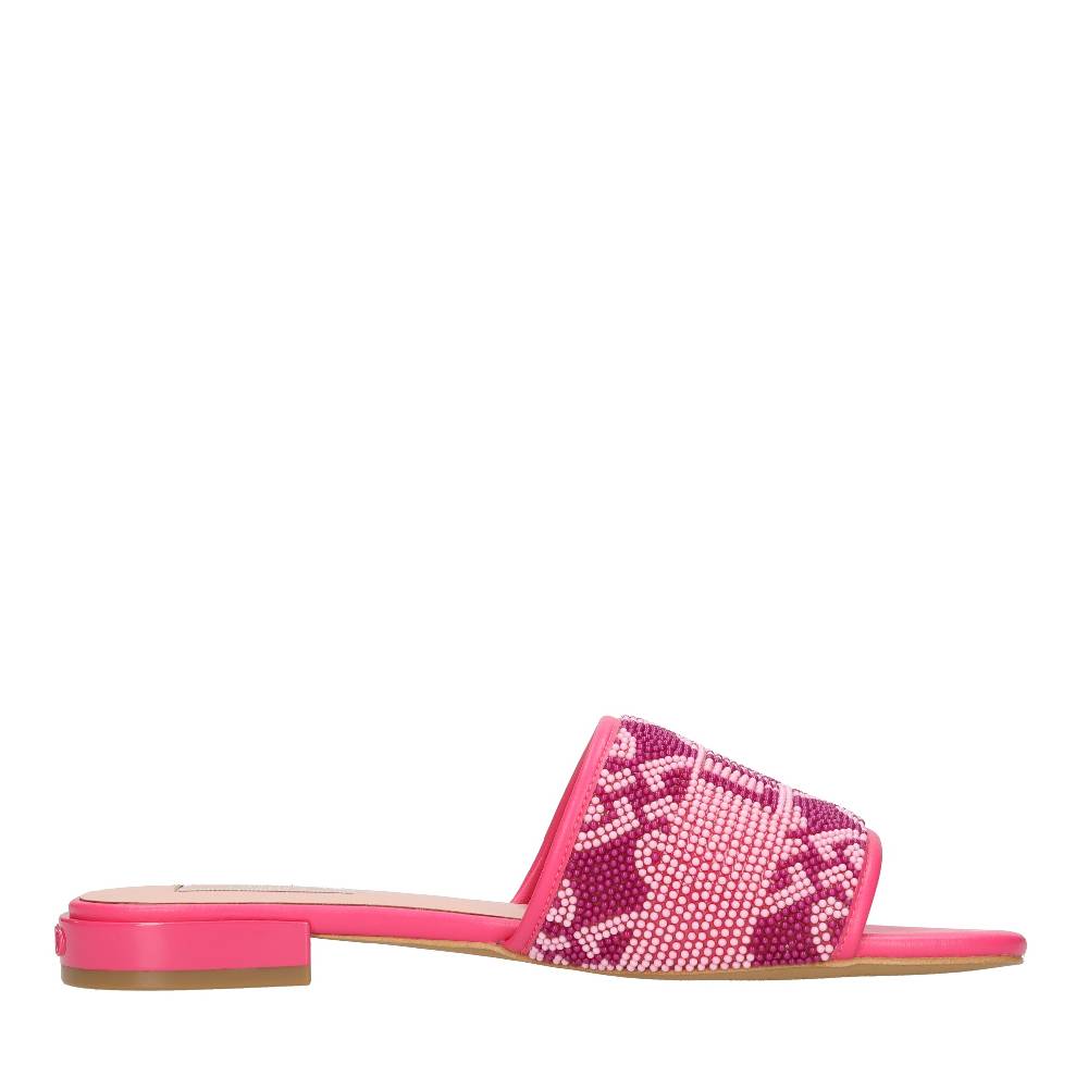 LIU JO Mules in perline ed ecopelle Saldi Di Fabbrica