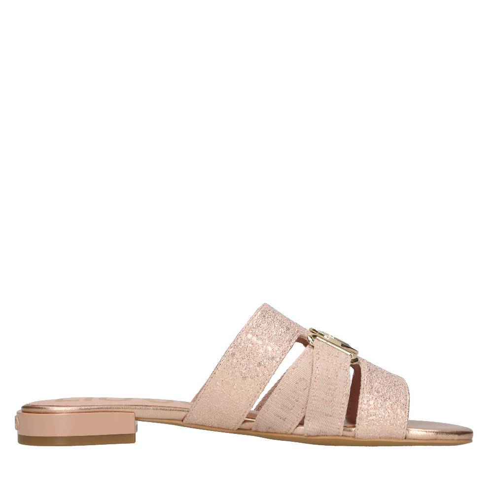 LIU JO Mules in tessuto ed ecopelle Italy