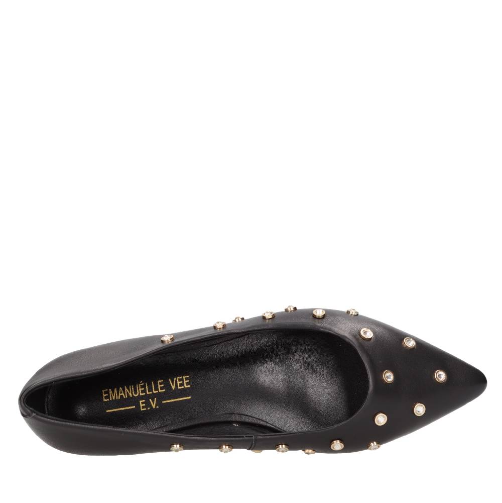 EMANUELLE VEE Ballerine in pelle e borchie 2025