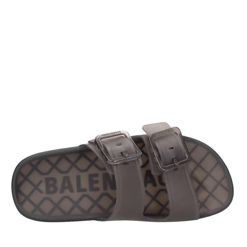 BALENCIAGA Mules in gomma trasparente Prezzo Ridotto