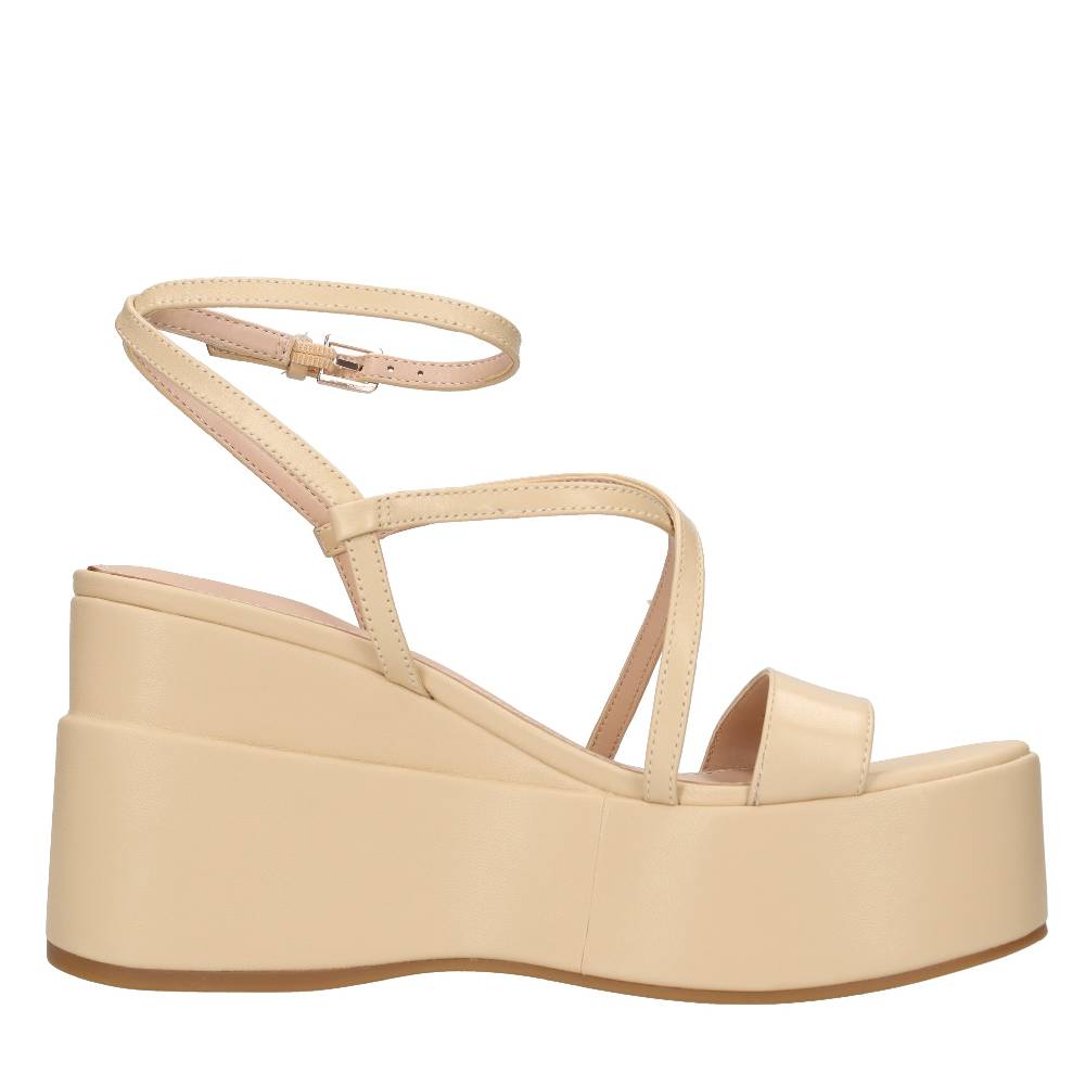 GUESS Sandali con zeppa in pelle Saldi