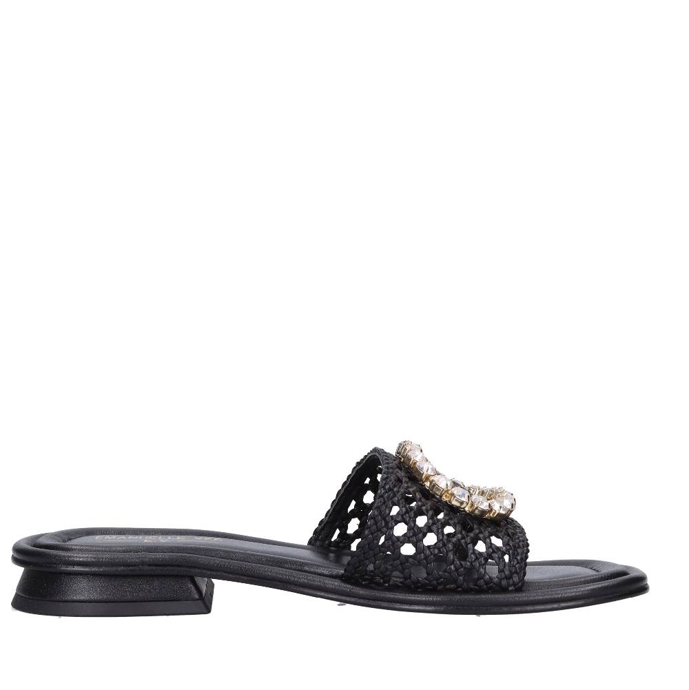 EMANUELLE VEE Mules in pelle Offerte