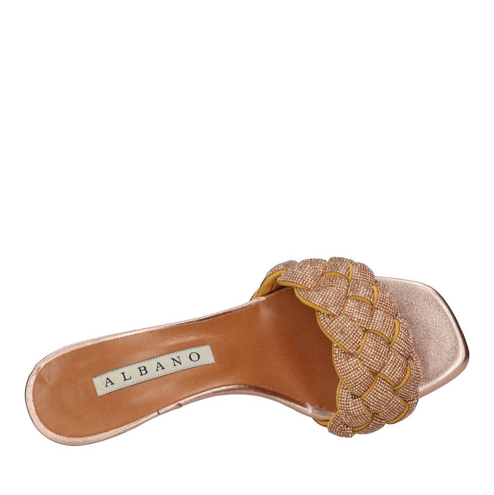 ALBANO Mules in strass Vendita Calda