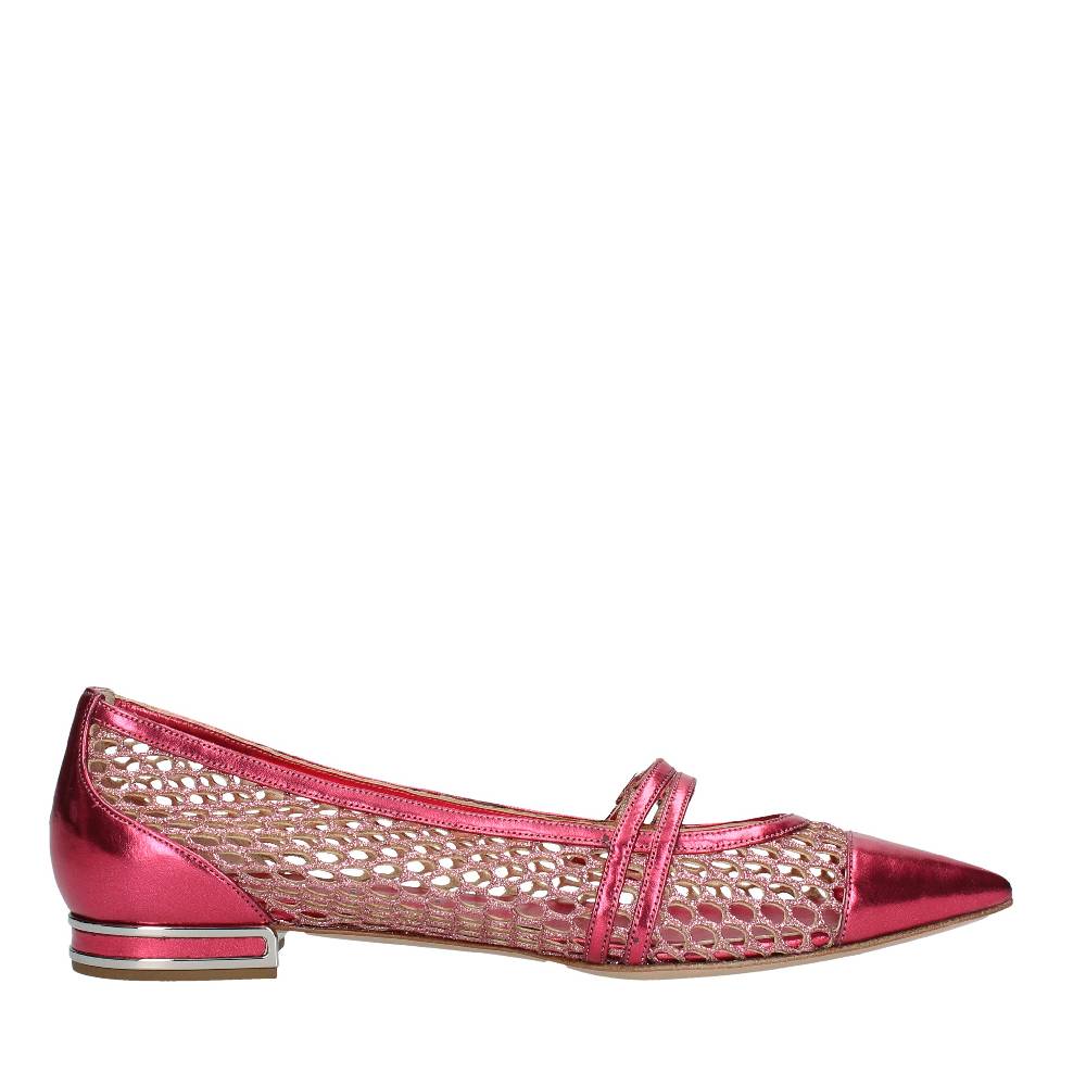 CASADEI Ballerine in pelle e tessuto Qualità Garantita