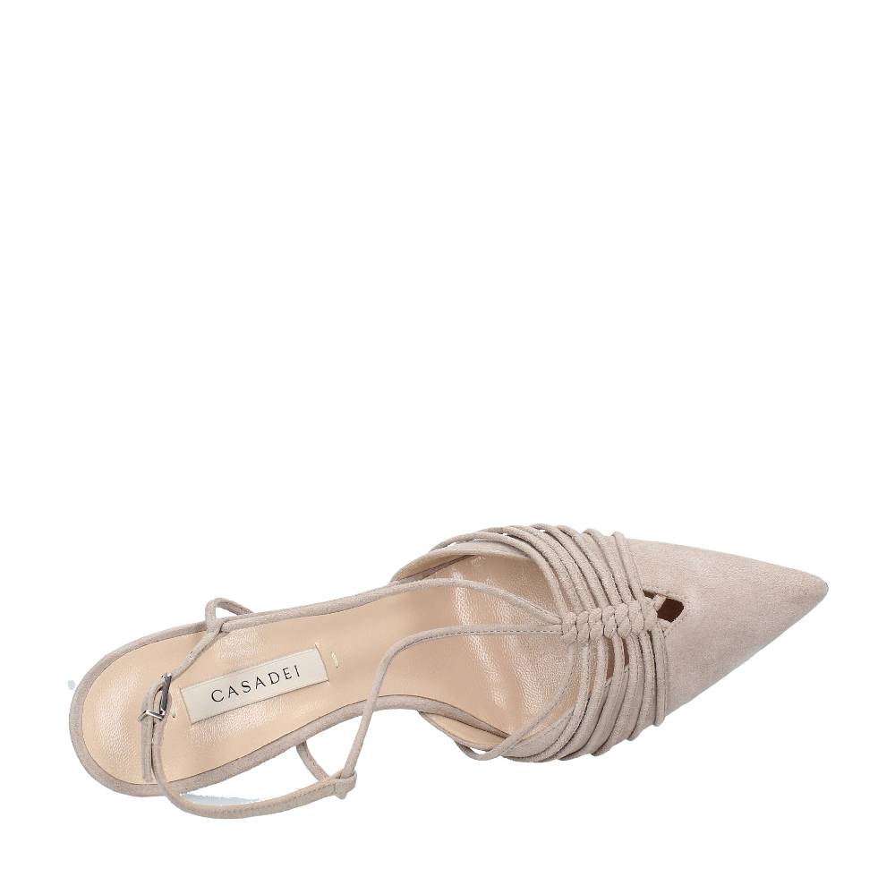 CASADEI Décolleté slingback in camoscio Convenienza