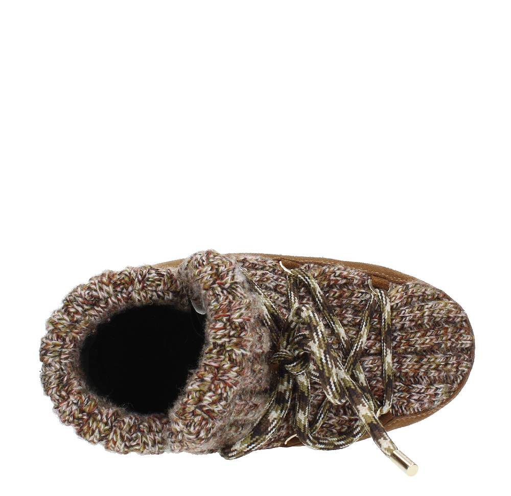 MOON BOOT Stivaletti da neve modello PUMPS WOOL MOON BOOT in camoscio e tessuto Vendita Economica