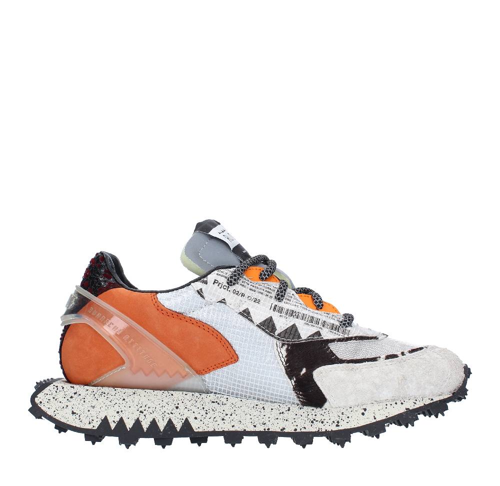 RUN OF Sneakers modello 9377RO-1 RUN OF in pelle camoscio e tessuto Italia