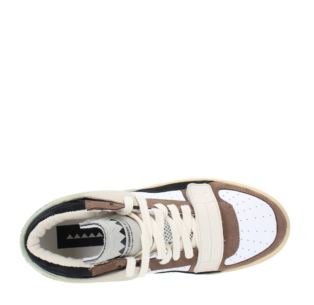 RUN OF Sneakers modello ERRANT MID RUN OF in pelle camoscio e tessuto Pezzi Unici