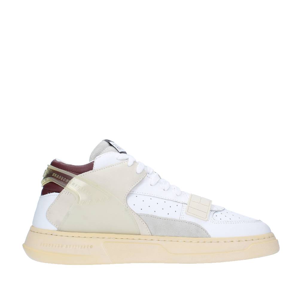 RUN OF Sneakers modello MID COMBI-BO RUN OF in pelle camoscio e tessuto Sostegno trimestrale
