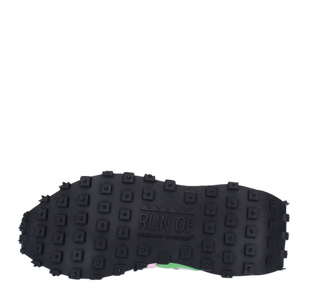 RUN OF Sneakers modello RO-1 HAMBURG RUN OF in pelle camoscio e tessuto Sottocosto