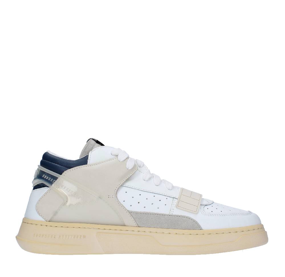 RUN OF Sneakers modello MID COMBI RUN OF in pelle camoscio e tessuto Novità